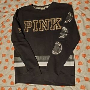 Oversized Bling Pink Sweatshirt